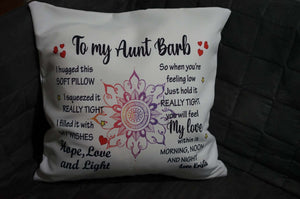 Custom Several Designs, Gift to Grandkids, I hugged This Soft Pillow - RazKen Gifts Shop