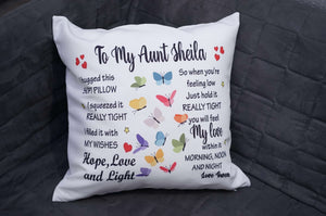 Custom Several Designs, Gift to Grandkids, I hugged This Soft Pillow - RazKen Gifts Shop