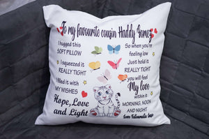 Custom Several Designs, Gift to Grandkids, I hugged This Soft Pillow - RazKen Gifts Shop