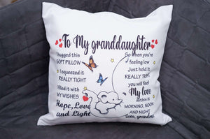 Custom Several Designs, Gift to Grandkids, I hugged This Soft Pillow - RazKen Gifts Shop