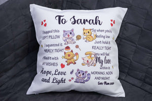 Custom Several Designs, Gift to Grandkids, I hugged This Soft Pillow - RazKen Gifts Shop