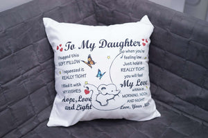 Custom Several Designs, Gift to Grandkids, I hugged This Soft Pillow - RazKen Gifts Shop