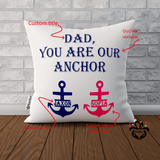 Dad You Are Our Anchor, Sailing, Boat Anchor, Sea Dad, Gift for Dad, Gift from Children Pillowcase - RazKen Gifts Shop