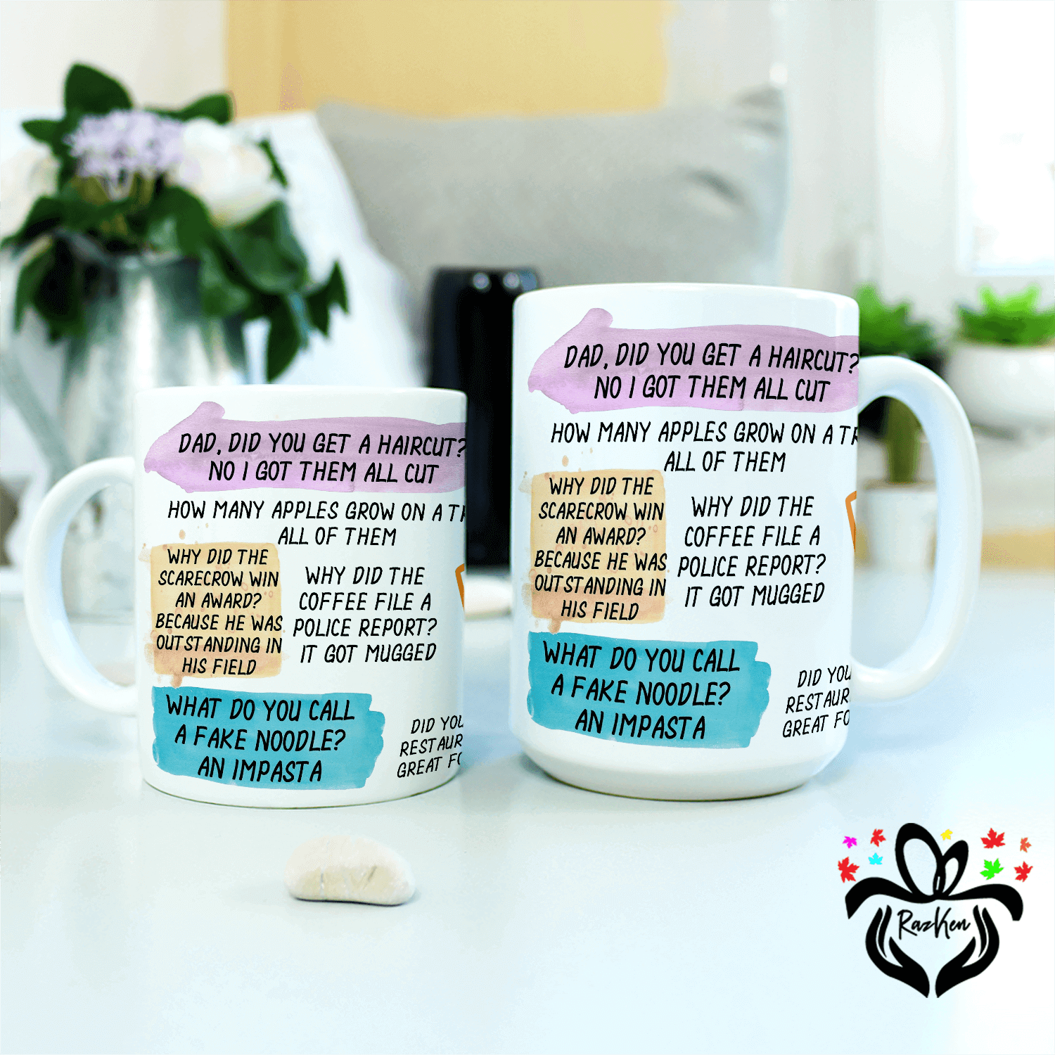 Emergency Dad Jokes, Fathers Day, Funny Mug1