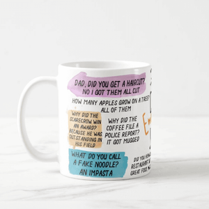 Emergency Dad Jokes, Fathers Day, Birthday Gift, Best Dad Gift, Dad Jokes, Funny Mug - RazKen Gifts Shop