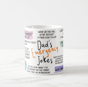 Emergency Dad Jokes, Fathers Day, Birthday Gift, Best Dad Gift, Dad Jokes, Funny Mug - RazKen Gifts Shop