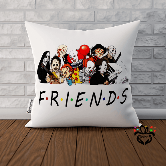 Friends Horror Character Squad Gifts Fan Movie Villains Halloween Horror Movie Cushion Pillow - RazKen Gifts Shop