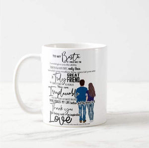 Gift for My Bestie, Dude, Couple, BFF, Great Friend is Hard to Find, Personalize Hair Colour Mug - RazKen Gifts Shop