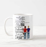 Gift for My Bestie, Dude, Couple, BFF, Great Friend is Hard to Find, Personalize Hair Colour Mug - RazKen Gifts Shop
