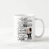 Gift for My Bestie, Dude, Couple, BFF, Great Friend is Hard to Find, Personalize Hair Colour Mug - RazKen Gifts Shop