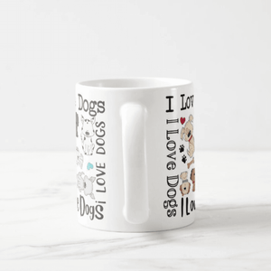 I Love Dogs, Dog Lovers, Dog Owners, Best Gift for Dog Lovers, Coffee Mug - RazKen Gifts Shop