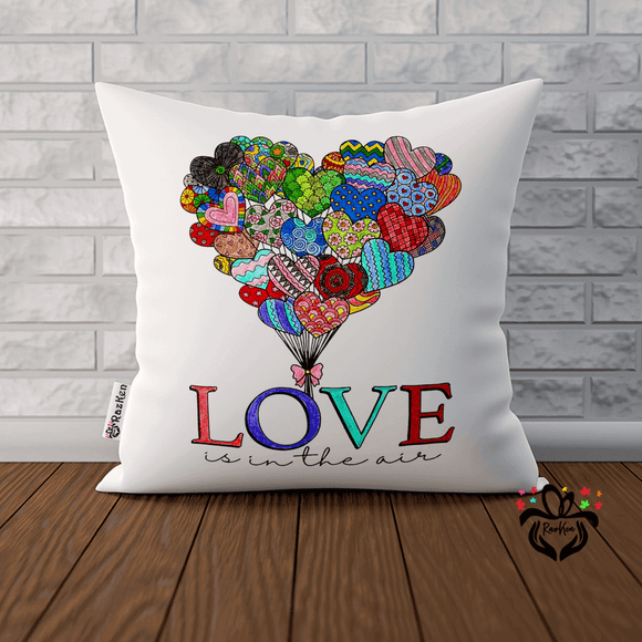 Love Is In The Air, Gift for Friend, Sister, Brother, Family, Birthday, Love Balloons Pillowcase - RazKen Gifts Shop
