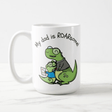 My Dad is Roarsome, Gift For Father, Dad, Daddy, Gift from Son, Daughter, Coffee Mug - RazKen Gifts Shop