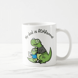 My Dad is Roarsome, Gift For Father, Dad, Daddy, Gift from Son, Daughter, Coffee Mug - RazKen Gifts Shop