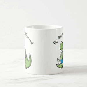 My Dad is Roarsome, Gift For Father, Dad, Daddy, Gift from Son, Daughter, Coffee Mug - RazKen Gifts Shop