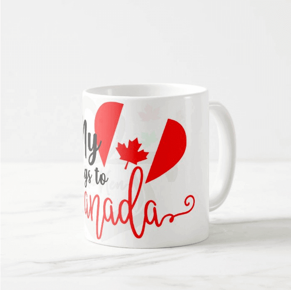 My heart belongs to Canada gift Canada Day July 1st Coffee Mug - RazKen Gifts Shop