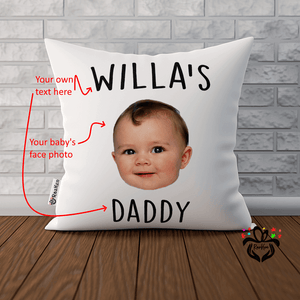 Personalized Baby Face Photo Text Gift Cushion Pillow - RazKen Gifts Shop