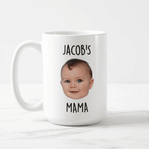 Personalized Baby Face Photo Text Gift Mug, Gift For Mom or Dad, Fathers, Mothers Day Gift Mug - RazKen Gifts Shop