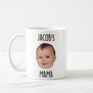 Personalized Baby Face Photo Text Gift Mug, Gift For Mom or Dad, Fathers, Mothers Day Gift Mug - RazKen Gifts Shop