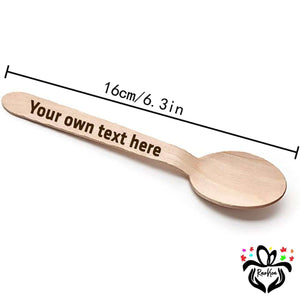 Personalized Wooden Engraved Tableware Spoon - RazKen Gifts Shop