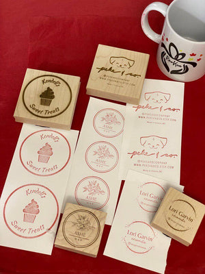 Custom Wooden Rubber Stamp - RazKen Gifts Shop