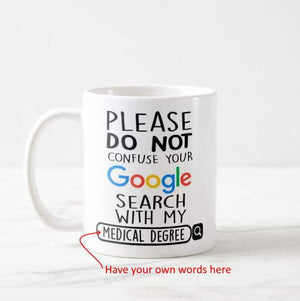 Personalized Please Do Not Confuse Your Google Search With My "Own words" Mug - RazKen Gifts Shop