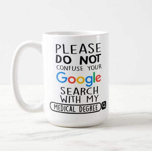 Personalized Please Do Not Confuse Your Google Search With My "Own words" Mug - RazKen Gifts Shop