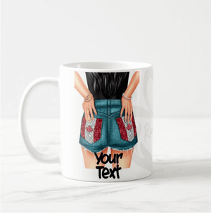 Proud Canadian Girl Canada Flag Canada Day July 1st Custom Hair Colour Coffee Mug - RazKen Gifts Shop