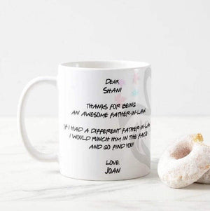 Funny Mug Father's day Gifts - You For Being, Punch In The Face Gift for Father-in-law Mug - RazKen Gifts Shop