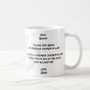 Funny Mug Father's day Gifts - You For Being, Punch In The Face Gift for Father-in-law Mug - RazKen Gifts Shop