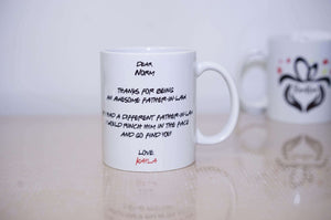 Funny Mug Father's day Gifts - You For Being, Punch In The Face Gift for Father-in-law Mug - RazKen Gifts Shop