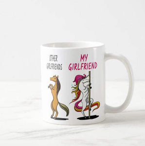 Girlfriend mug, Girlfriend gifts, funny Girlfriend gift, Girlfriend birthday gift, unicorn Girlfriend mug - RazKen Gifts Shop