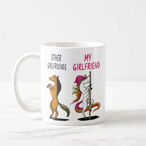 Girlfriend mug, Girlfriend gifts, funny Girlfriend gift, Girlfriend birthday gift, unicorn Girlfriend mug - RazKen Gifts Shop