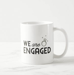 We are engaged, Engagement, Announcement, Marriage, Coffee Mug Gift Coffee Mug - RazKen - RazKen Gifts Shop