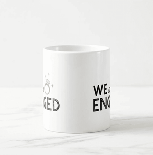 We are engaged, Engagement, Announcement, Marriage, Coffee Mug Gift Coffee Mug - RazKen - RazKen Gifts Shop