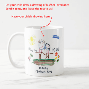 Your Child Drawing of Loved Ones Coffee Mug - RazKen Gifts Shop